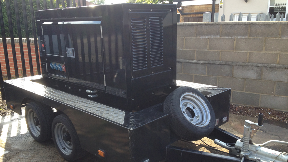 Lincolnshire Stage Hire 20KVA Ultra Silent Road Towable Diesel Generator