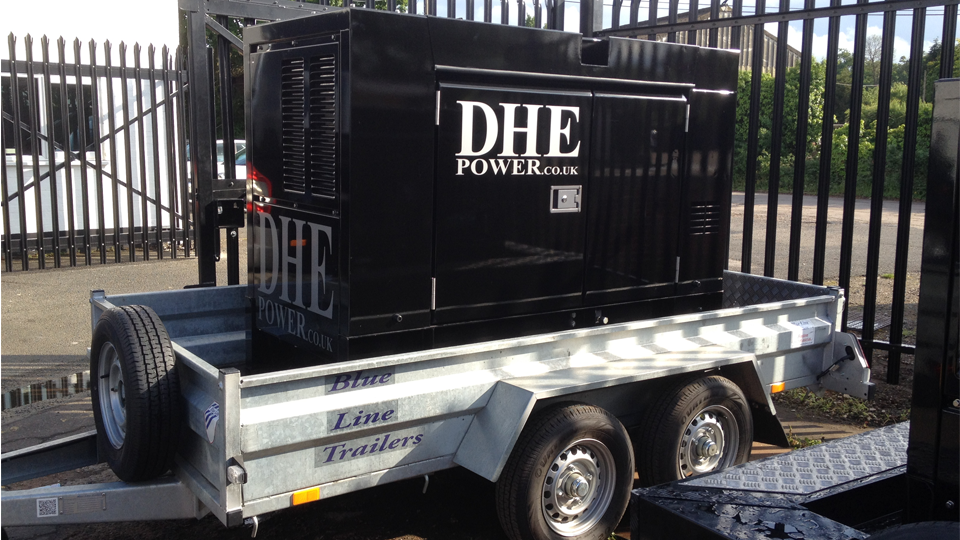 Lincolnshire Stage Hire 60KVA Ultra Silent Road Towable Diesel Generator